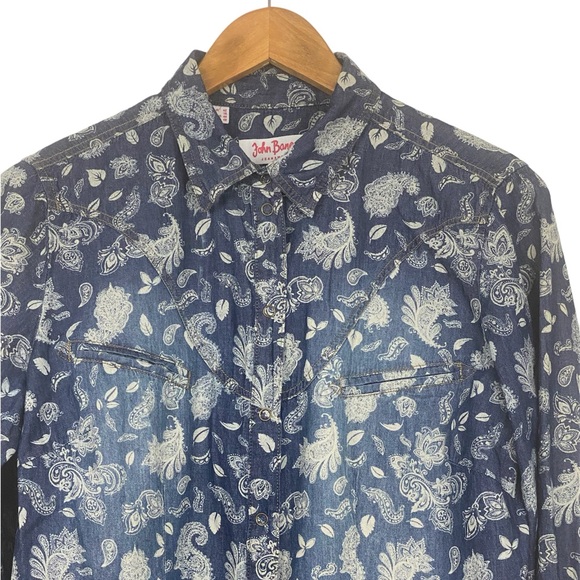 Vintage Western Paisley Shirt Women’s L - Picture 2 of 7